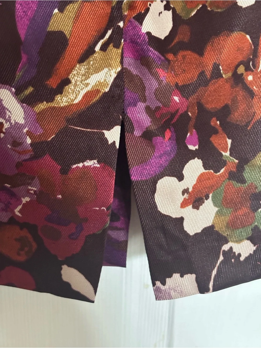 Vintage 80s/90s Jaclyn Smith Abstract Floral Pencil Skirt - Plus Size